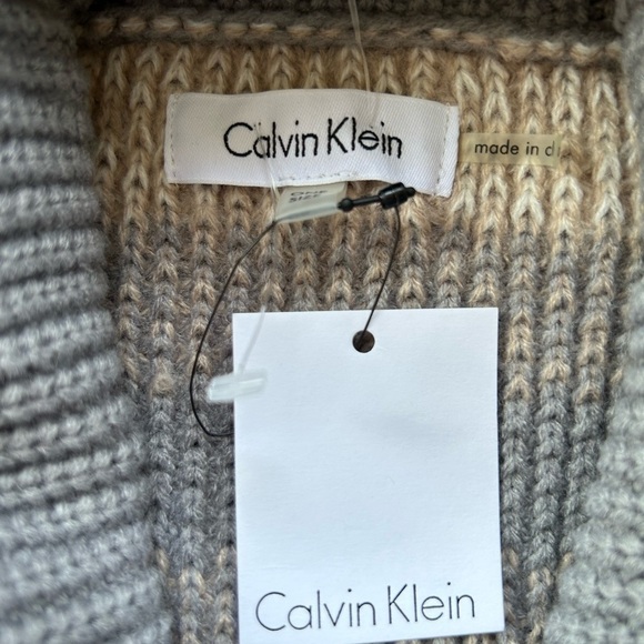 Nwt CALVIN KLEIN poncho turtleneck - Picture 8 of 8